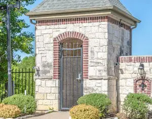 pedestrian gate in front of multi-family property