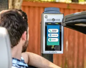 multi-family residential gate security entry management with a Watchman W480