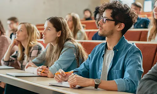 college students in class - access control with for campus security cellgate company in texas