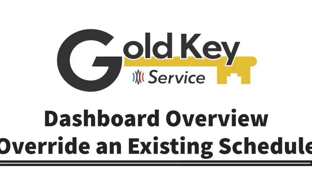 ▶ Override an Existing Schedule