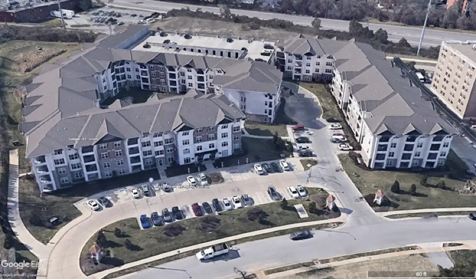 view from above the vanguard crossing apartments in st louis missouri mo united states cellgate access control security system white paper