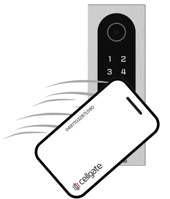 Access proximity card used with a CR Reader