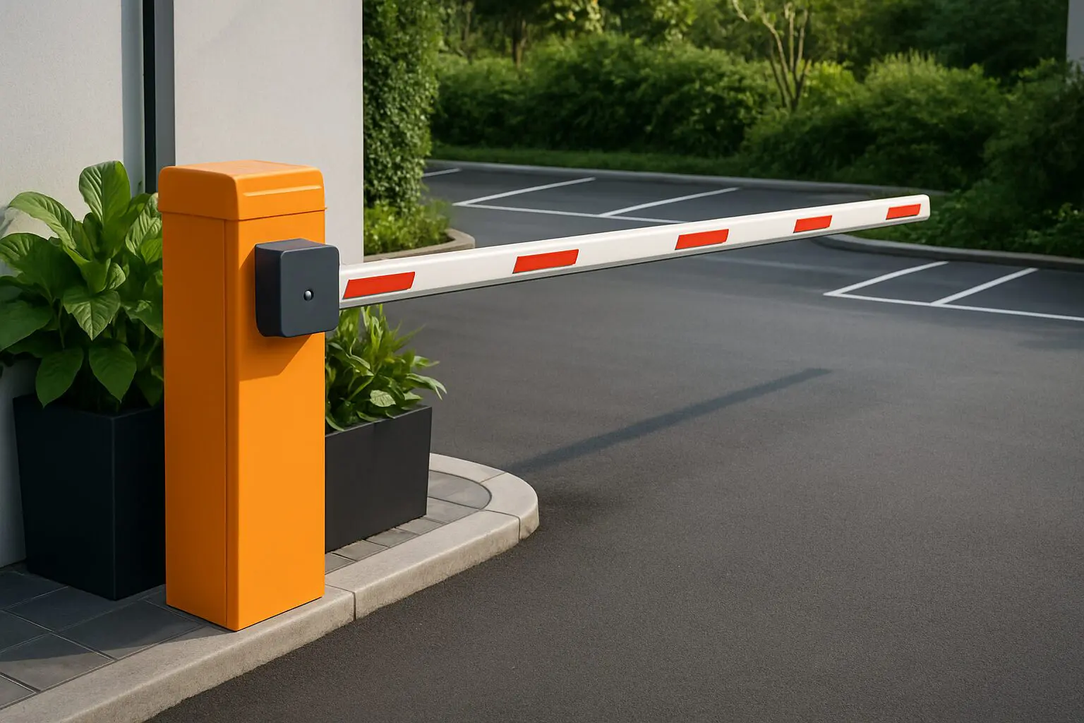 barrier arm parking access control with entria