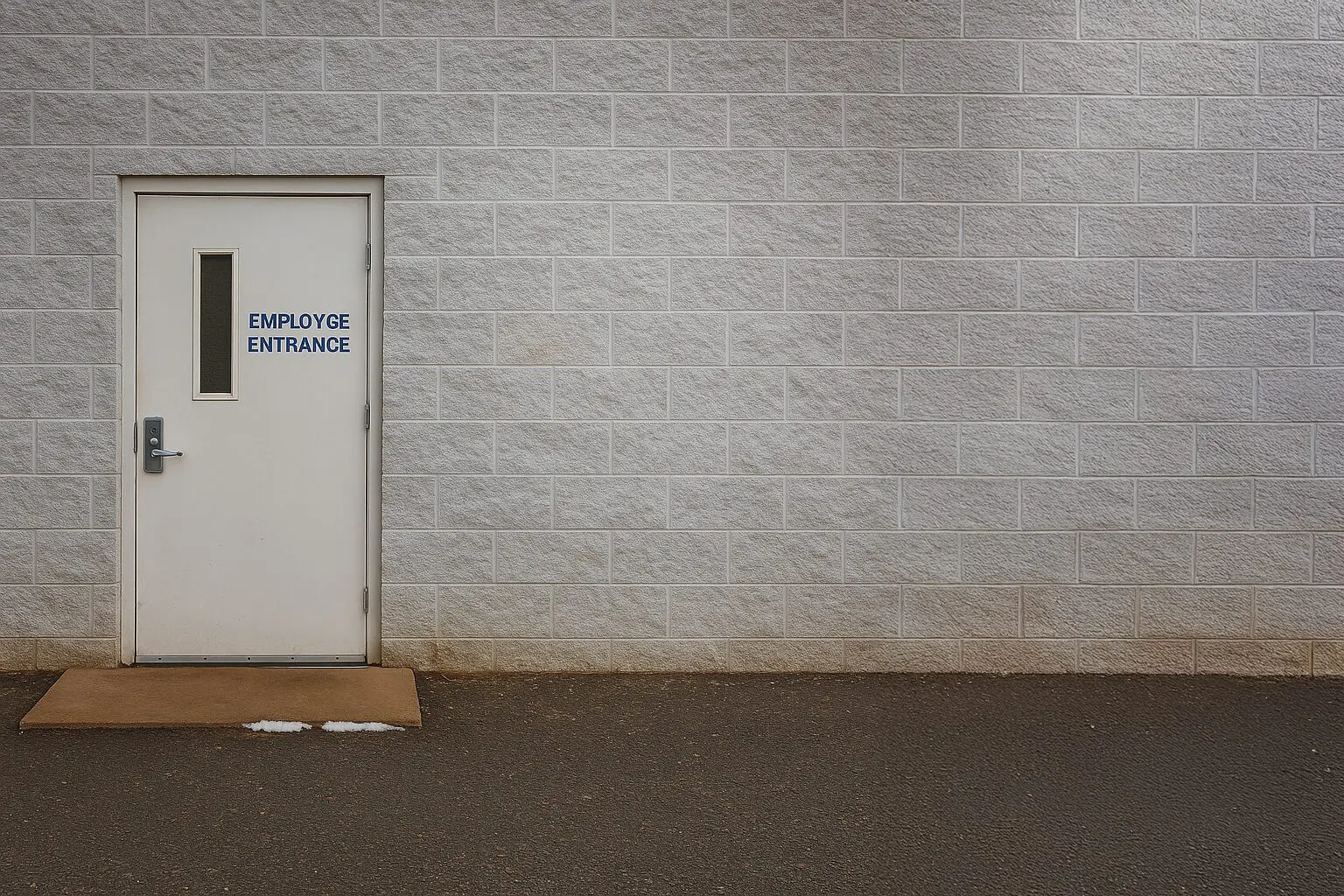 Employee Entrance back entrances employee only entry