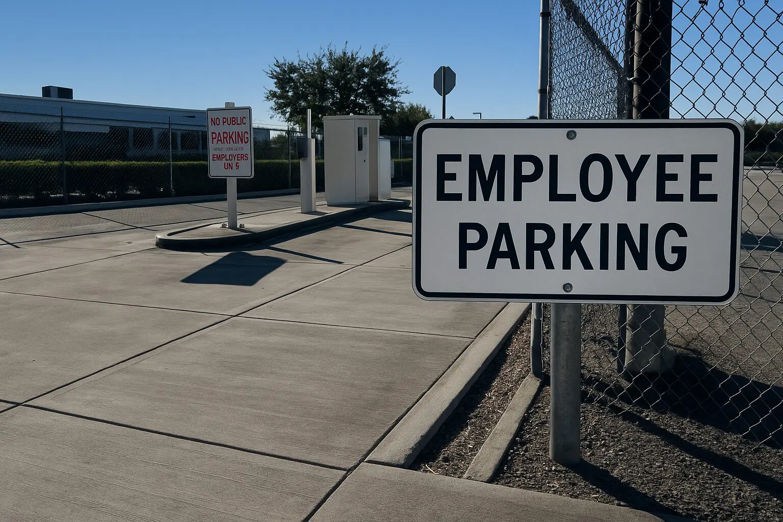 employee parking access restriction control management