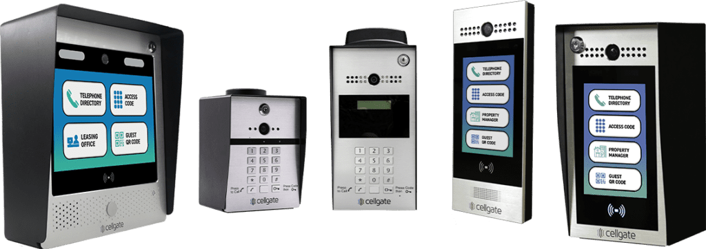 CellGate Watchman product family lineup showing W450, W410, W480, W452, and WXL models