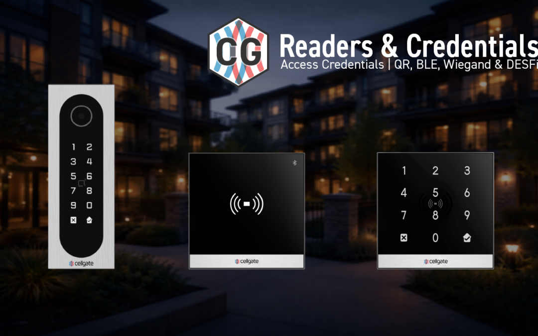 Security Solutions Manufacturer, CellGate, Launches New Entría™ line of Door & Gate Controllers and CG Readers & Credentials