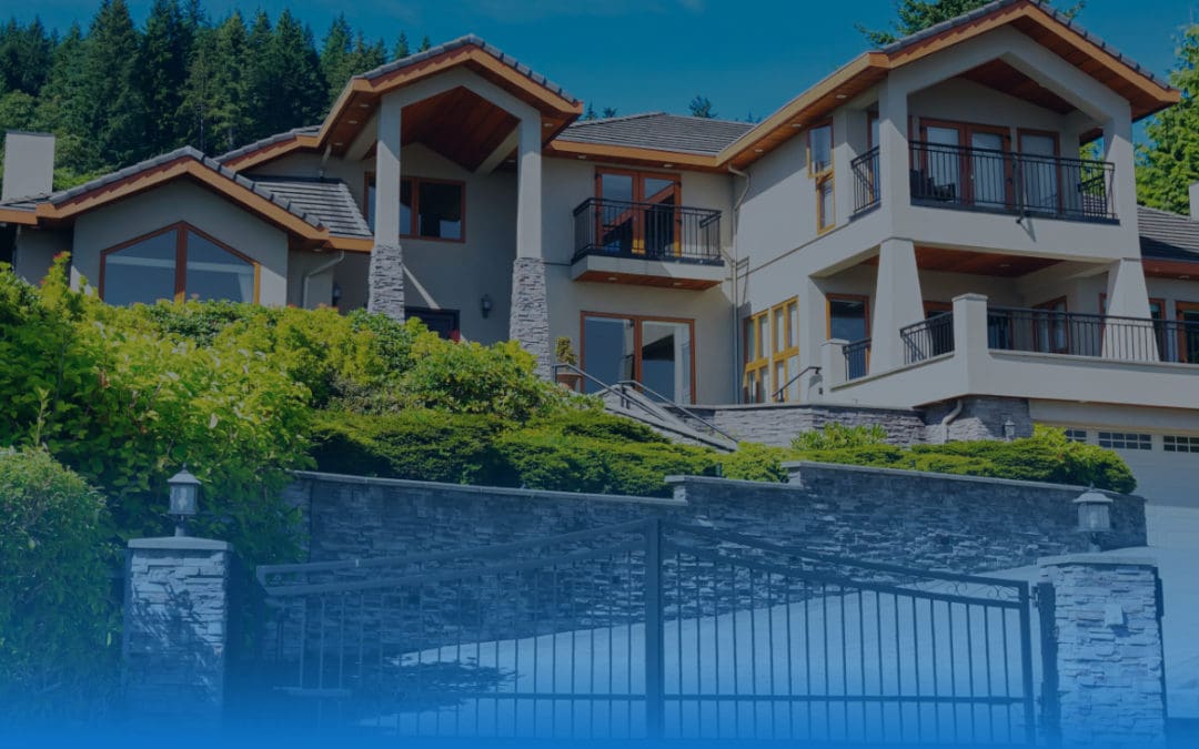 gated luxury residential home