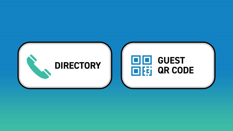 WXL - directory and guest qr code