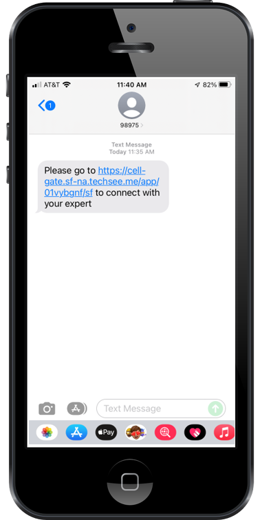 Virtual Assist invite on phone 1