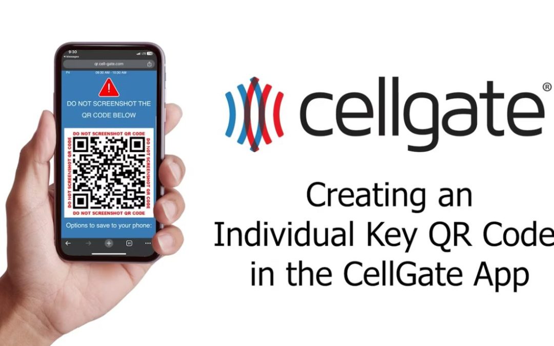โถ Creating Individual Keys in the CellGate App