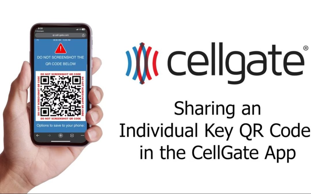 โถ Sharing an Individual Key in the CellGate App