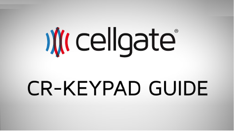 โถ CellGate CR-Keypad Guide: How to Access Your Property