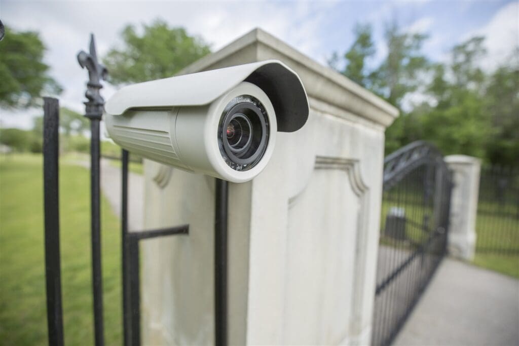 CellGate CAM293 outdoor security camera installed at a property