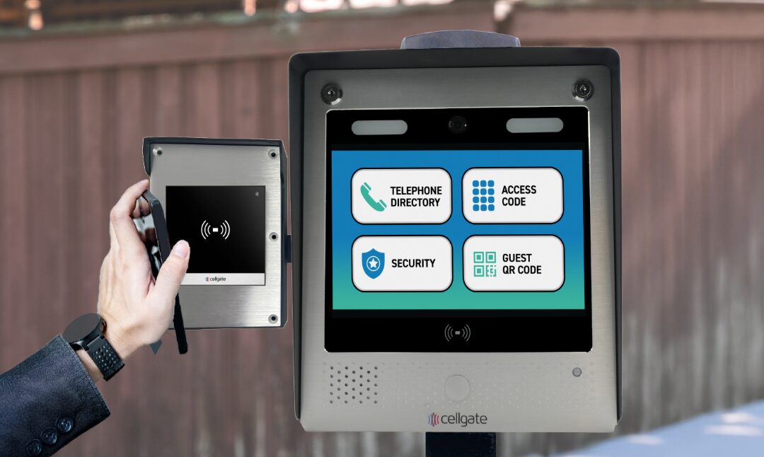 Watchman WXL visitor management system with a CG Reader for Bluetooth functionality