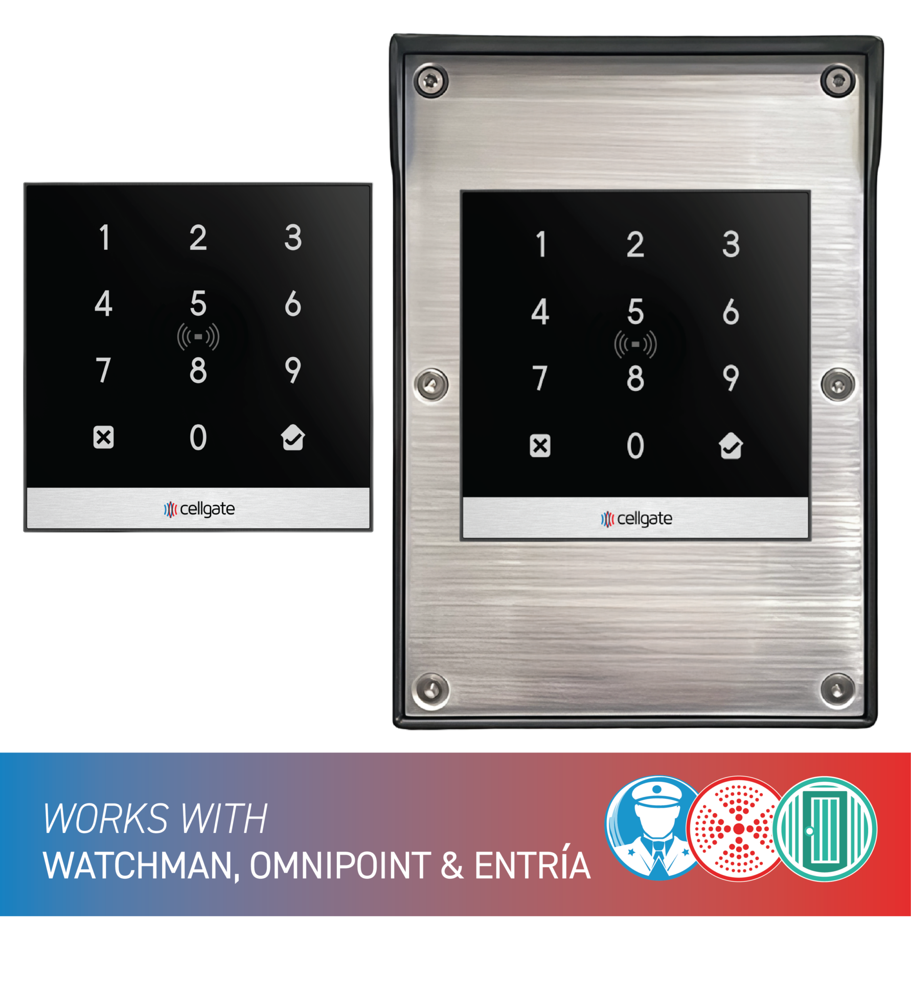 CR- Digit Keypad - Works with OmniPoint Watchman Entria - with Enclosure-01 W462 Video Intercom