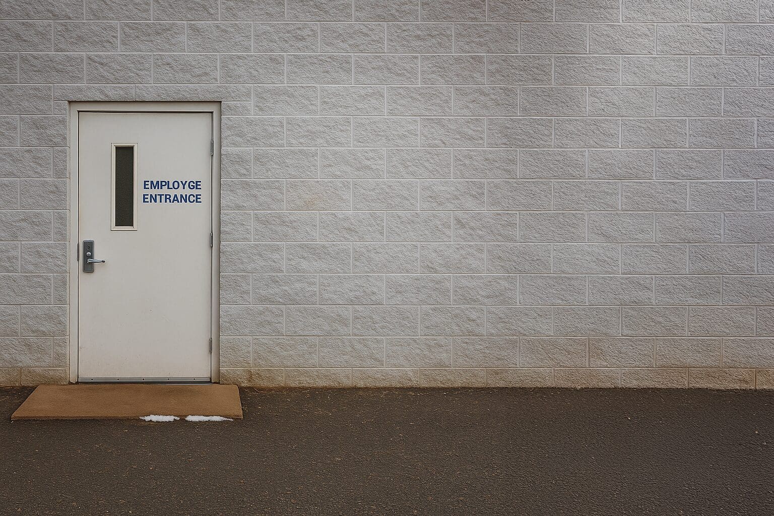 Employee Entrance back entrances employee only entry
