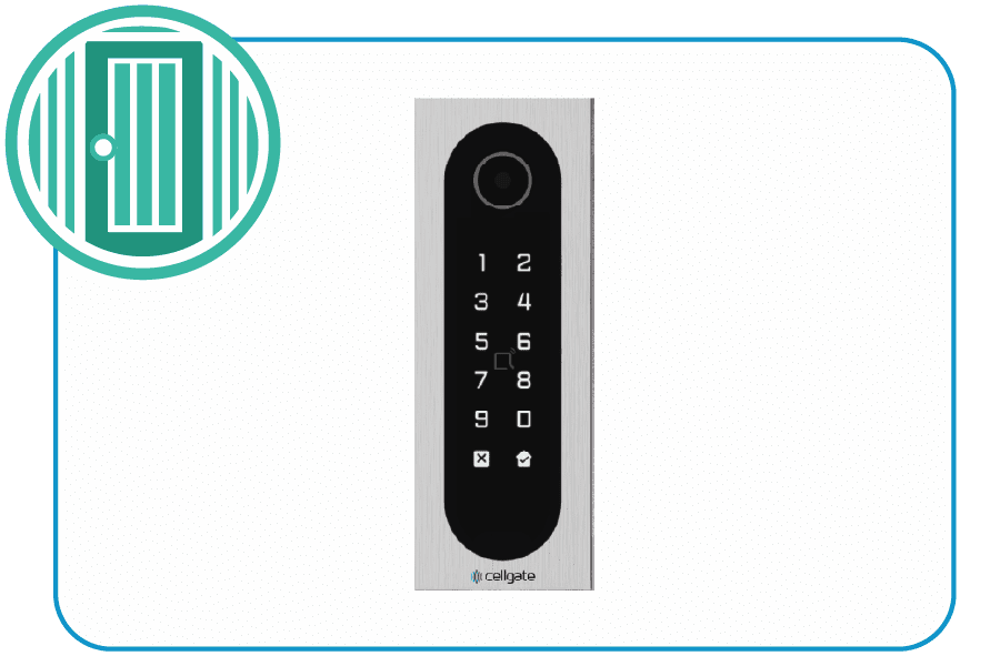 Entría Single Door Controller Mullion