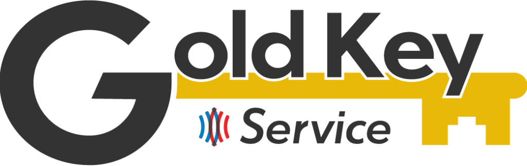 CellGate Gold Key Service logo with gold key graphic and CellGate icon
