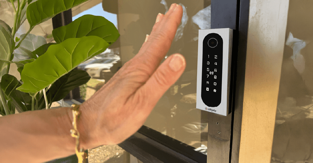 Hand waving on a CellGate entry access reader