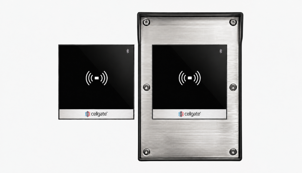 CellGate Halo reader shown in two hardware form factors